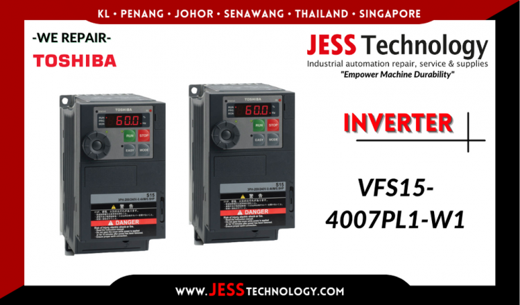 รับซ่อม    TOSHIBA INVERTER VFS15-4007PL1-W1    ชลบุรี, ศรีราชา, ระยอง