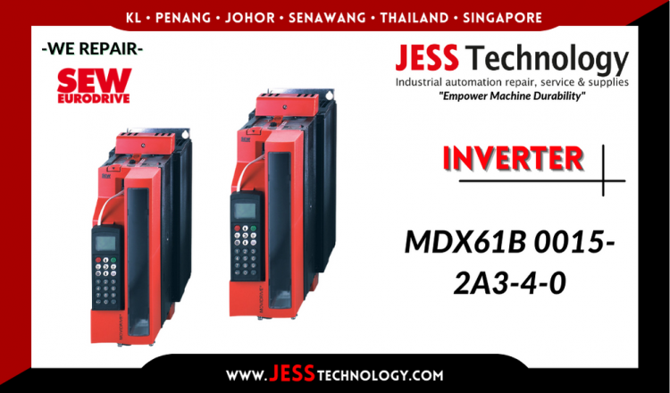 รับซ่อม   SEW-EURODRIVE INVERTER MDX61B 0015-2A3-4-0  ชลบุรี, ศรีราชา, ระยอง