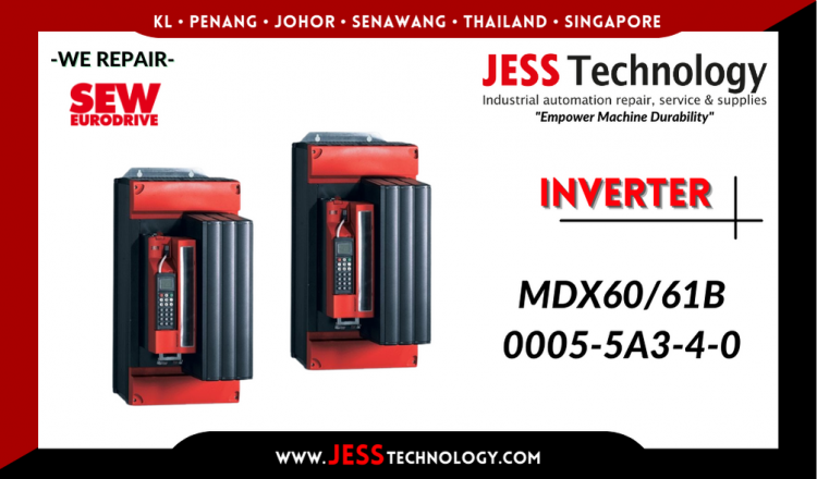 รับซ่อม    SEW-EURODRIVE INVERTER MDX60/61B 0005-5A3-4-0  ชลบุรี, ศรีราชา, ระยอง