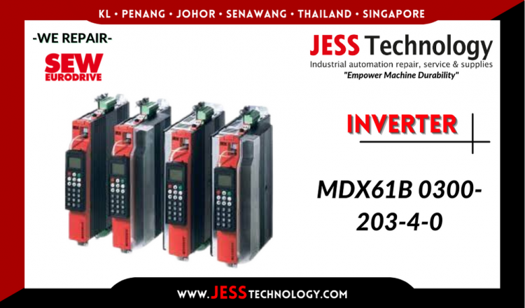 รับซ่อม   SEW-EURODRIVE INVERTER MDX61B 0300-203-4-0  ชลบุรี, ศรีราชา, ระยอง