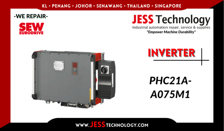 รับซ่อม   SEW-EURODRIVE INVERTER PHC21A-A075M1  ชลบุรี, ศรีราชา, ระยอง