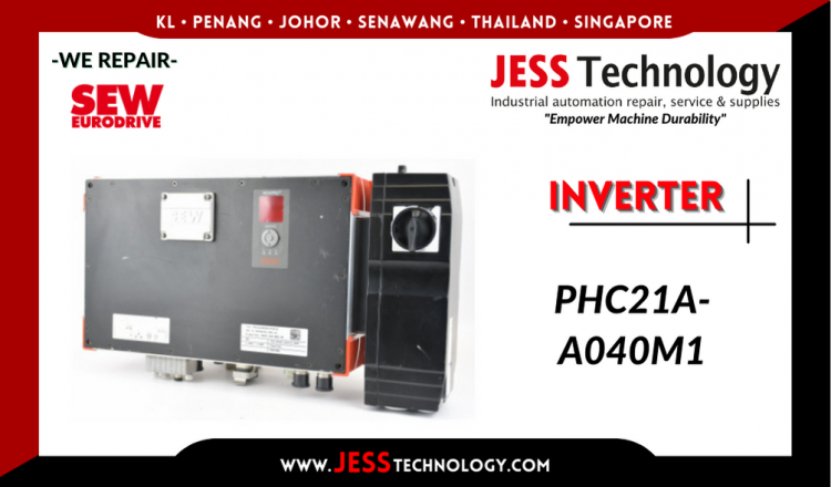 รับซ่อม   SEW-EURODRIVE INVERTER PHC21A-A040M1  ชลบุรี, ศรีราชา, ระยอง