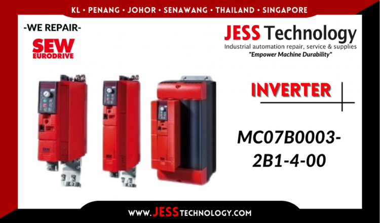 รับซ่อม    SEW-EURODRIVE INVERTER MC07B0003-2B1-4-00  ชลบุรี, ศรีราชา, ระยอง