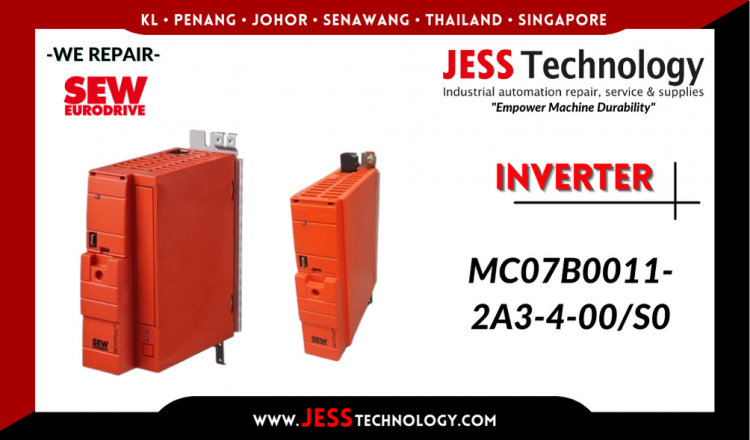 รับซ่อม   SEW-EURODRIVE INVERTER MC07B0011-2A3-4-00/S0  ชลบุรี, ศรีราชา, ระยอง