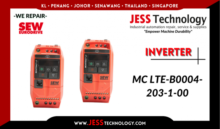 รับซ่อม   SEW-EURODRIVE INVERTER MC LTE-B0004-203-1-00  ชลบุรี, ศรีราชา, ระยอง