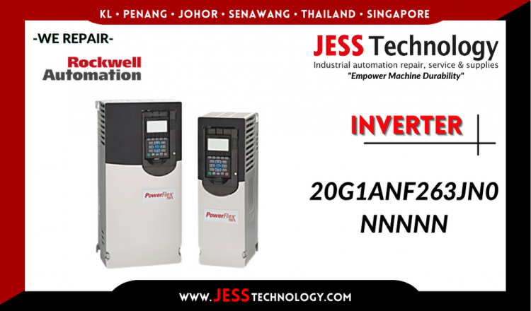 รับซ่อม     ROCKWELL AUTOMATION INVERTER 20G1ANF263JN0NNNNN  ชลบุรี, ศรีราชา, ระยอง