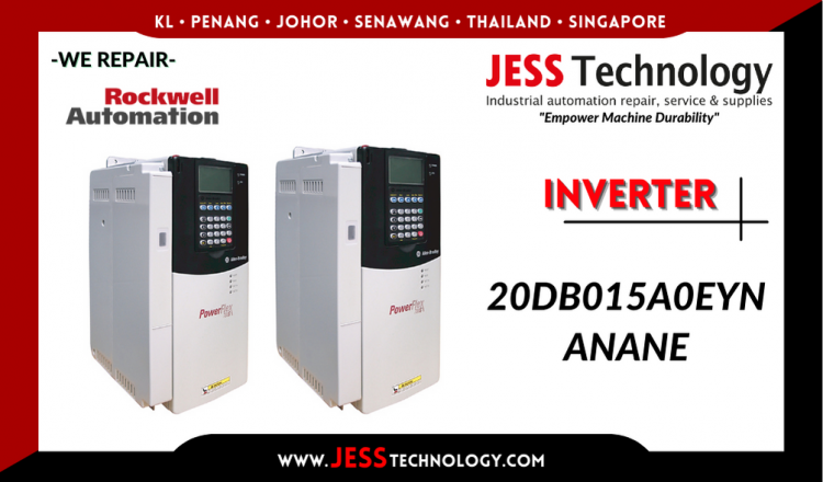 รับซ่อม    ROCKWELL AUTOMATION INVERTER 20DB015A0EYNANANE  ชลบุรี, ศรีราชา, ระยอง