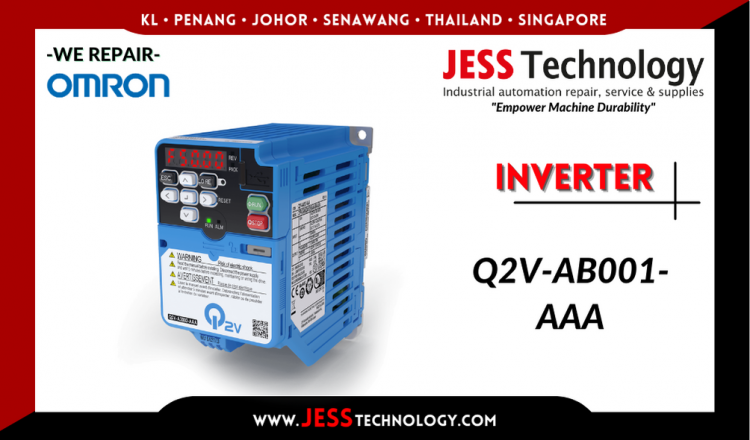 รับซ่อม   OMRON INVERTER Q2V-AB001-AAA   ชลบุรี, ศรีราชา, ระยอง