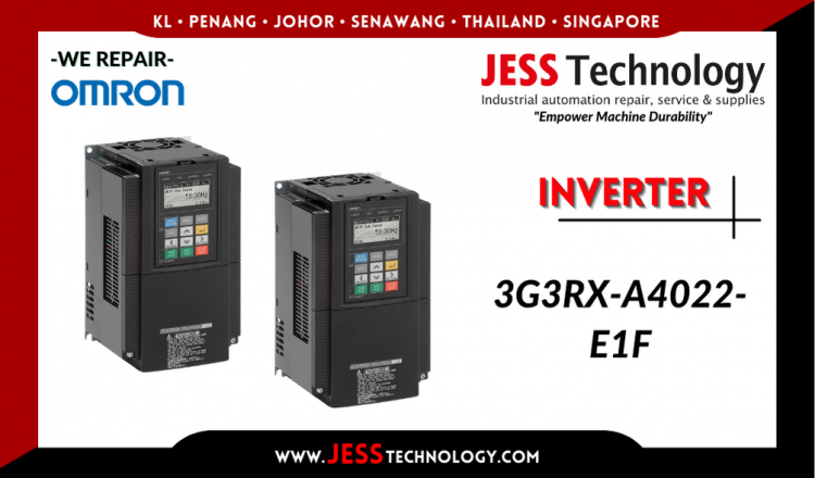 รับซ่อม    OMRON INVERTER 3G3RX-A4022-E1F   ชลบุรี, ศรีราชา, ระยอง