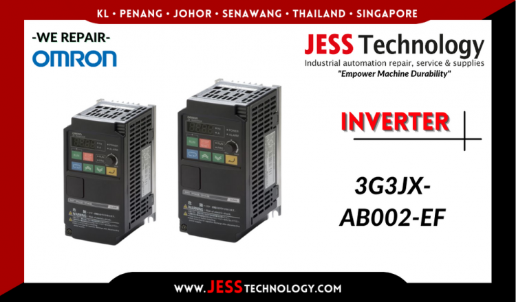 รับซ่อม   OMRON INVERTER 3G3JX-AB002-EF    ชลบุรี, ศรีราชา, ระยอง