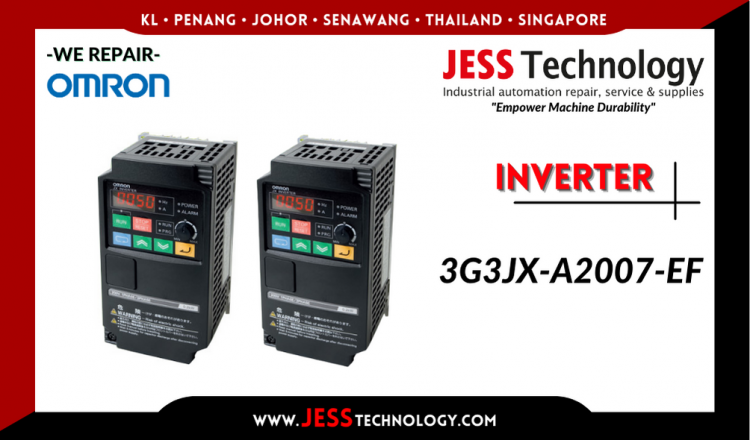 รับซ่อม   OMRON INVERTER 3G3JX-A2007-EF   ชลบุรี, ศรีราชา, ระยอง