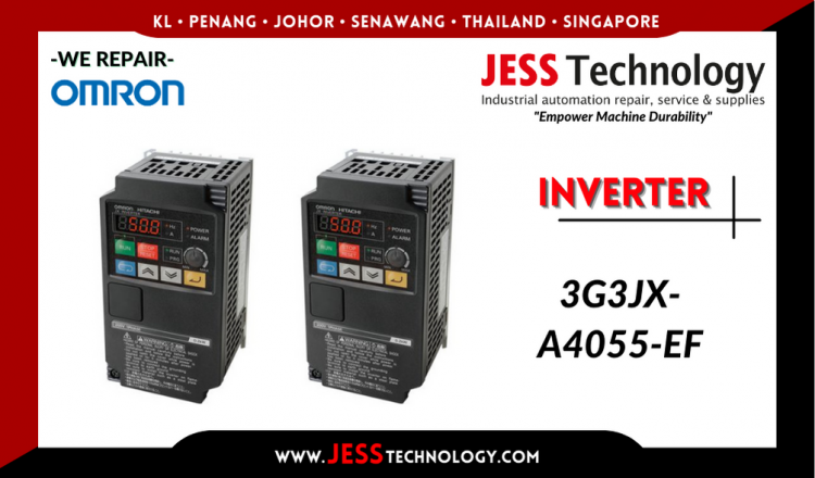 รับซ่อม    OMRON INVERTER 3G3JX-A4055-EF   ชลบุรี, ศรีราชา, ระยอง