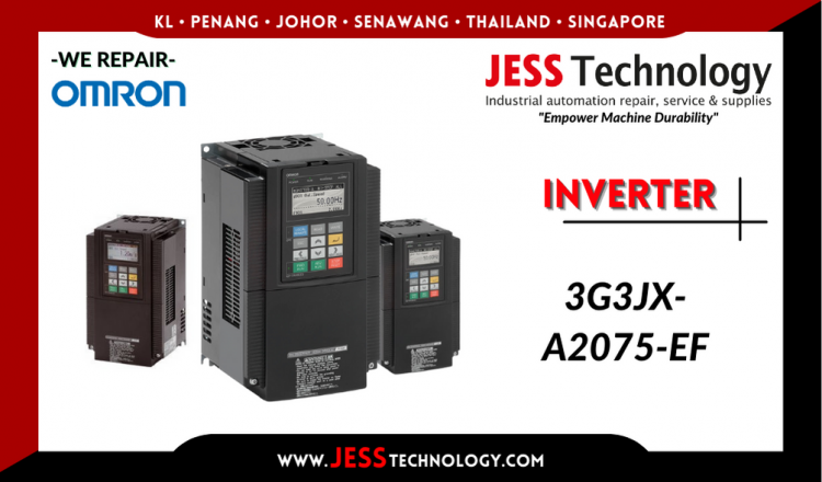 รับซ่อม     OMRON INVERTER 3G3JX-A2075-EF   ชลบุรี, ศรีราชา, ระยอง