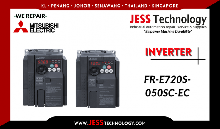 รับซ่อม  MITSUBISHI ELECTRIC INVERTER FR-E720S-050SC-EC   ชลบุรี, ศรีราชา, ระยอง