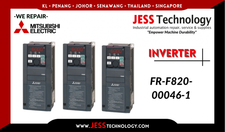 รับซ่อม    MITSUBISHI ELECTRIC INVERTER FR-F820-00046-1   ชลบุรี, ศรีราชา, ระยอง