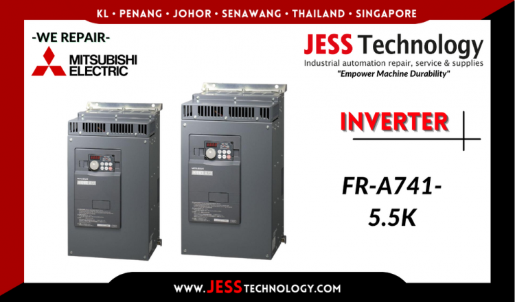 รับซ่อม     MITSUBISHI ELECTRIC INVERTER FR-A741-5.5K    ชลบุรี, ศรีราชา, ระยอง