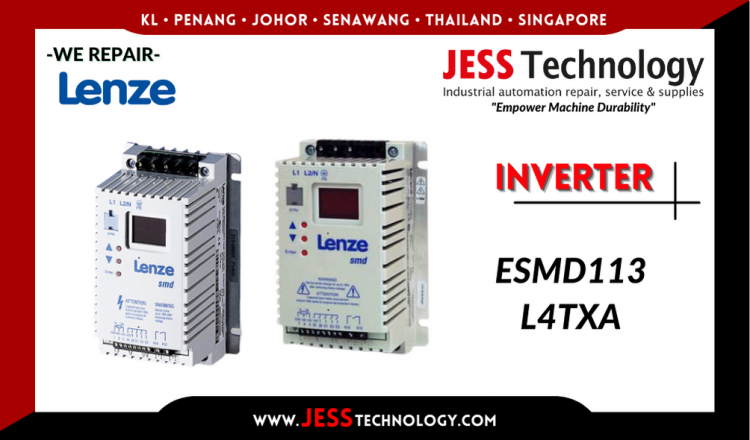 รับซ่อม      LENZE INVERTER ESMD113L4TXA    ชลบุรี, ศรีราชา, ระยอง