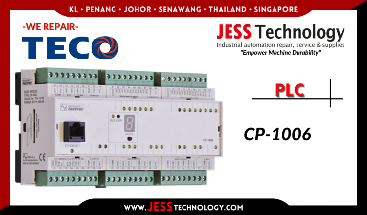 รับซ่อม TECO PLC CP-1006 ชลบุรี, ศรีราชา, ระยอง