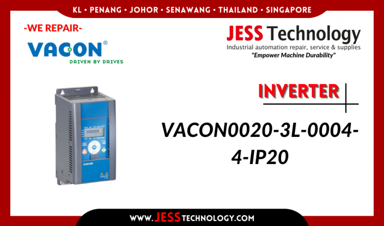 รับซ่อม INVERTER VACON0020-3L-0004-4-IP20 ชลบุรี, ศรีราชา, ระยอง