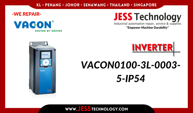 รับซ่อม INVERTER VACON0100-3L-0003-5-IP54 ชลบุรี, ศรีราชา, ระยอง