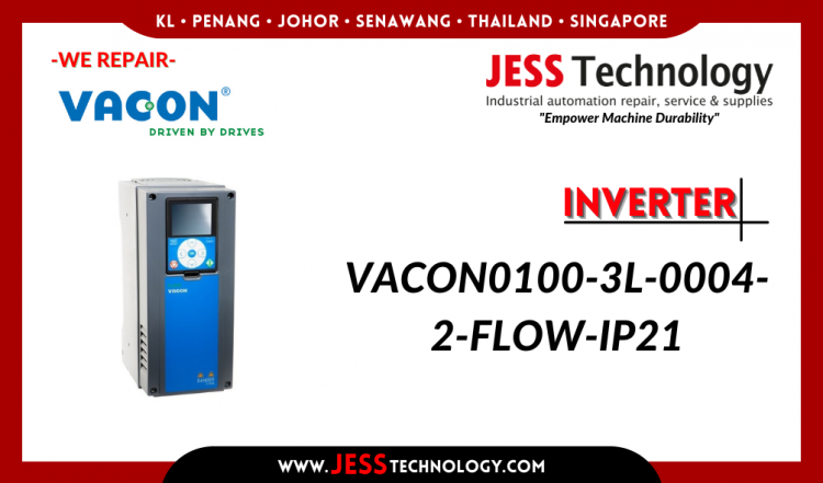 รับซ่อม INVERTER VACON0100-3L-0004-2-FLOW-IP21 ชลบุรี, ศรีราชา, ระยอง