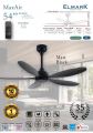 ELMARK MaxAIR-54inch DC MOTOR-MATTBLACK