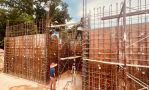 Retaining wall work by for 3-storey Bungalow by Stylehome.