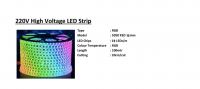 5050/72D-12mm-20CM/CUT- 220V HIGH VOLTAGE LED STRIP