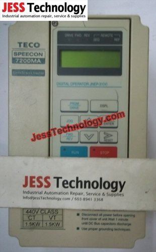 JESS - Repair JNTMBGBB0002AZSU- Teco 7200MA inverter JNTMBGBB0001AZSU- in Malaysia, Singapore, Indon