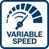 Easy and precise control of the RPM thanks to variable speed