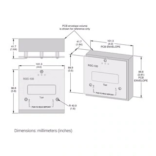 RGC-100 Rough Gauge Controller Outline Drawing