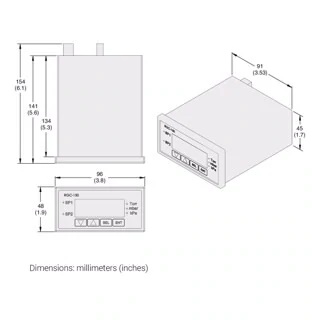 RGC-150 Rough Gauge Controller Outline Drawing