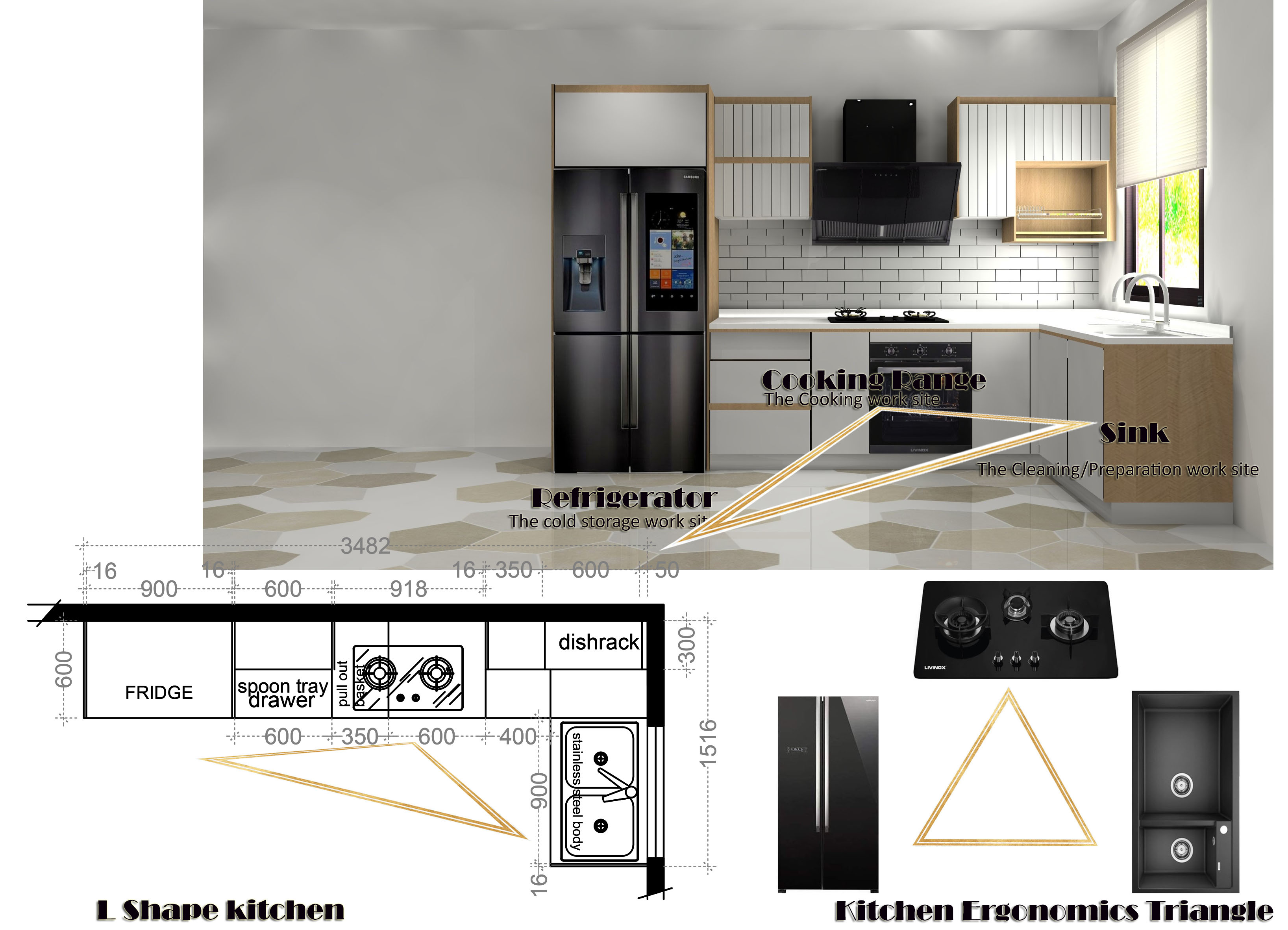 L-Shaped Kitchen